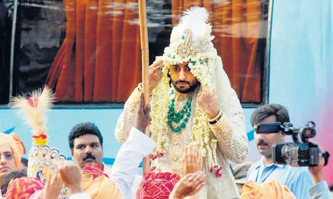 The Baraati! Abhishek Bachchan in a photo from his wedding