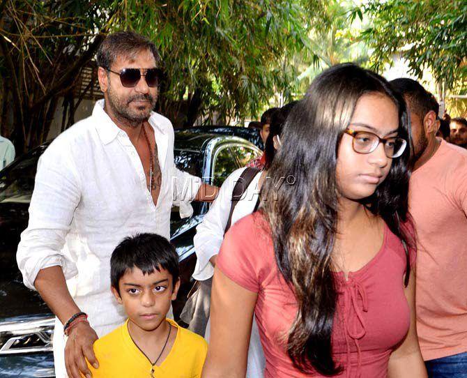 Asked about how Nysa deals with harsh comments by social media users, Ajay Devgn said, 'She used to get upset over trolling earlier, but now she doesn't care about it anymore. She knows how to deal with it. She has accepted that there will be some people who will keep judging no matter what'