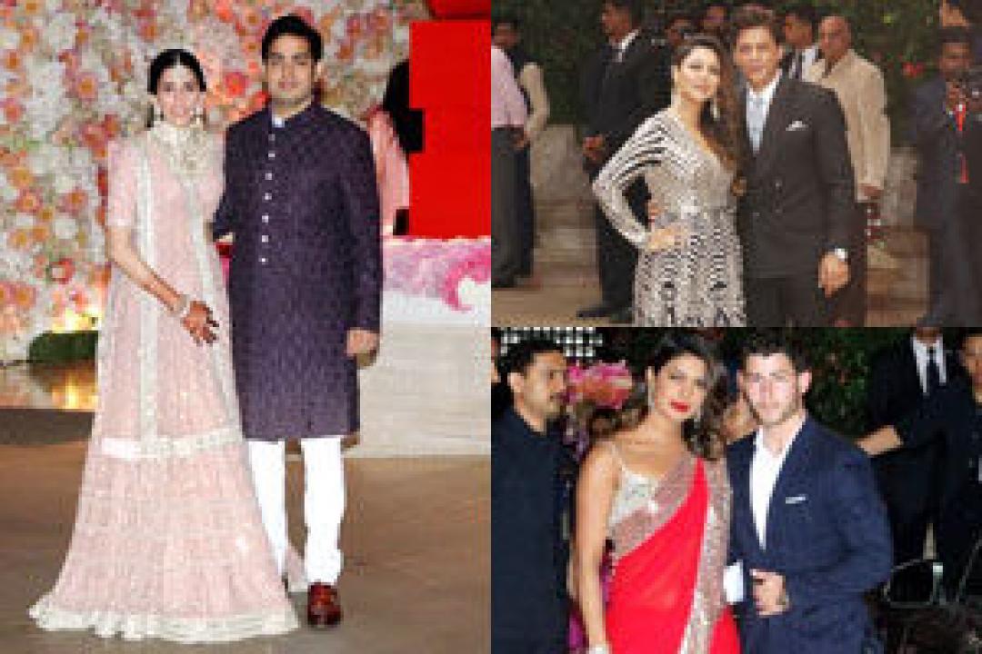 Mukesh Ambani`s son Akash Ambani and Shloka Mehta`s pre-engagement party