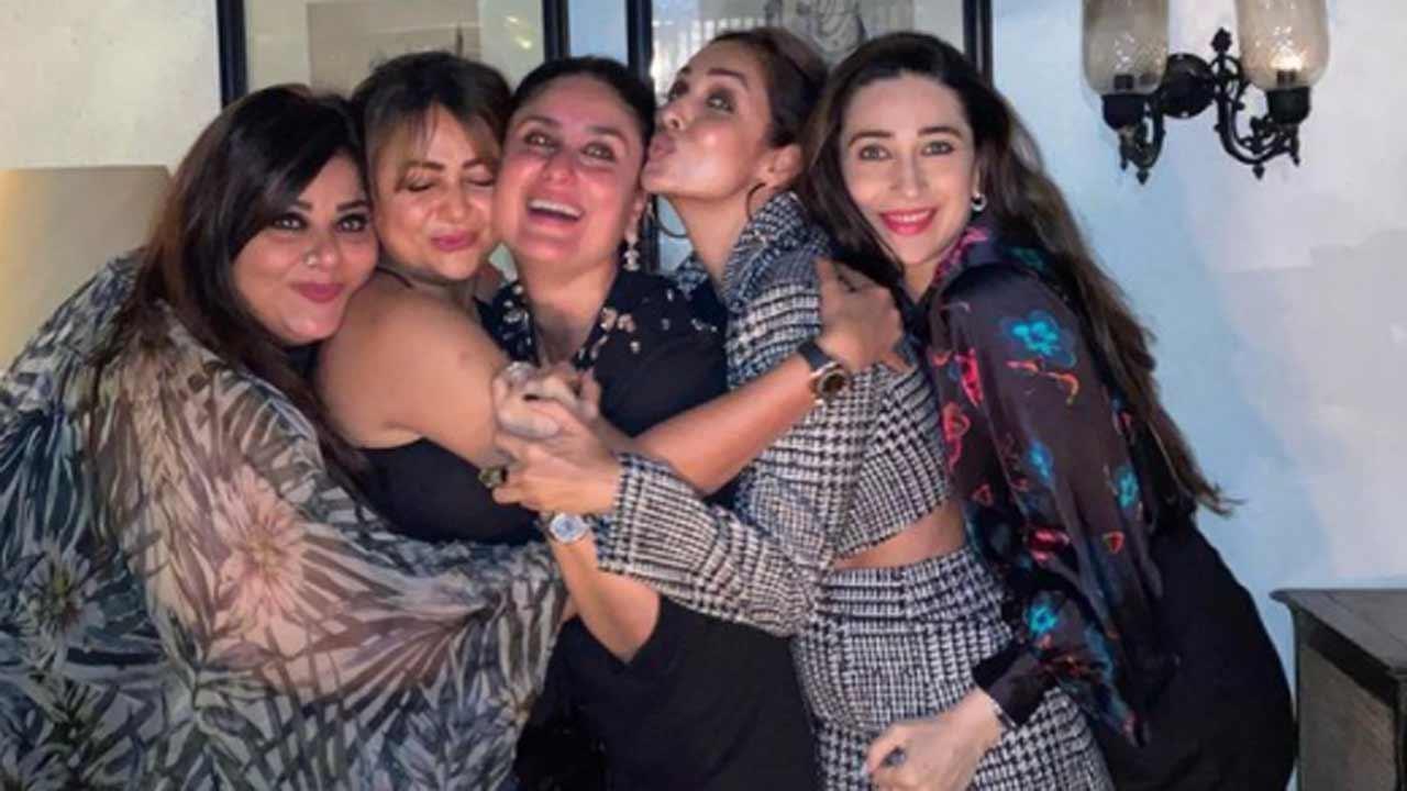 Actor Amrita Arora's girl gang, including sister Malaika, BFF Kareena Kapoor and Karisma Kapoor, threw a midnight bash for her 44th birthday. Taking to her Instagram handle, Kareena shared pictures from the party, in which the girls can be seen hugging Amrita. Read the full story here