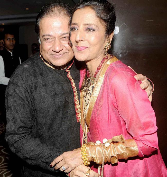 Anup Jalota and wife Medha