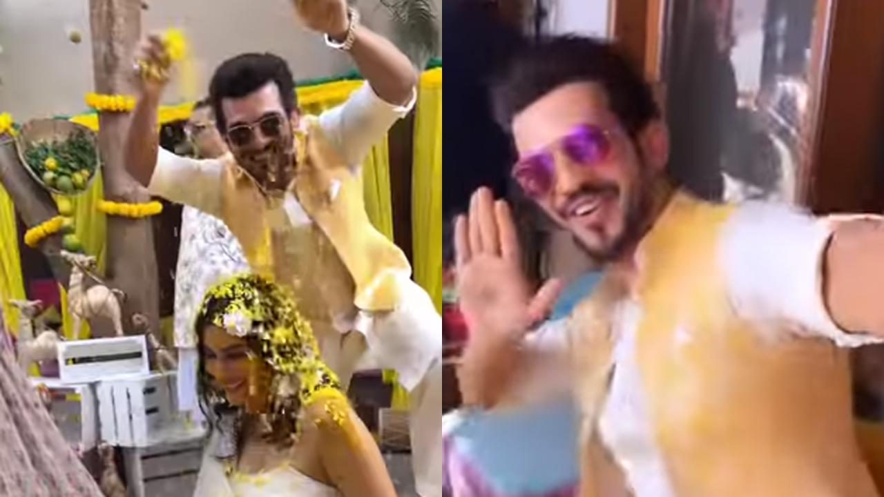 Arjun Bijlani shares video from new bride Mouni Roy's wedding; calls it 'happiest moment'