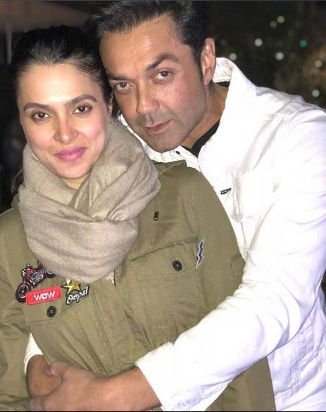 Bobby Deol posted this picture of himself with wife Tanya on one of his birthdays. He captioned it, 'Blessed to be loved!! Thanks everyone for the wishes & blessings on my birthday!! Love! Love! Love! To all..(sic)'
