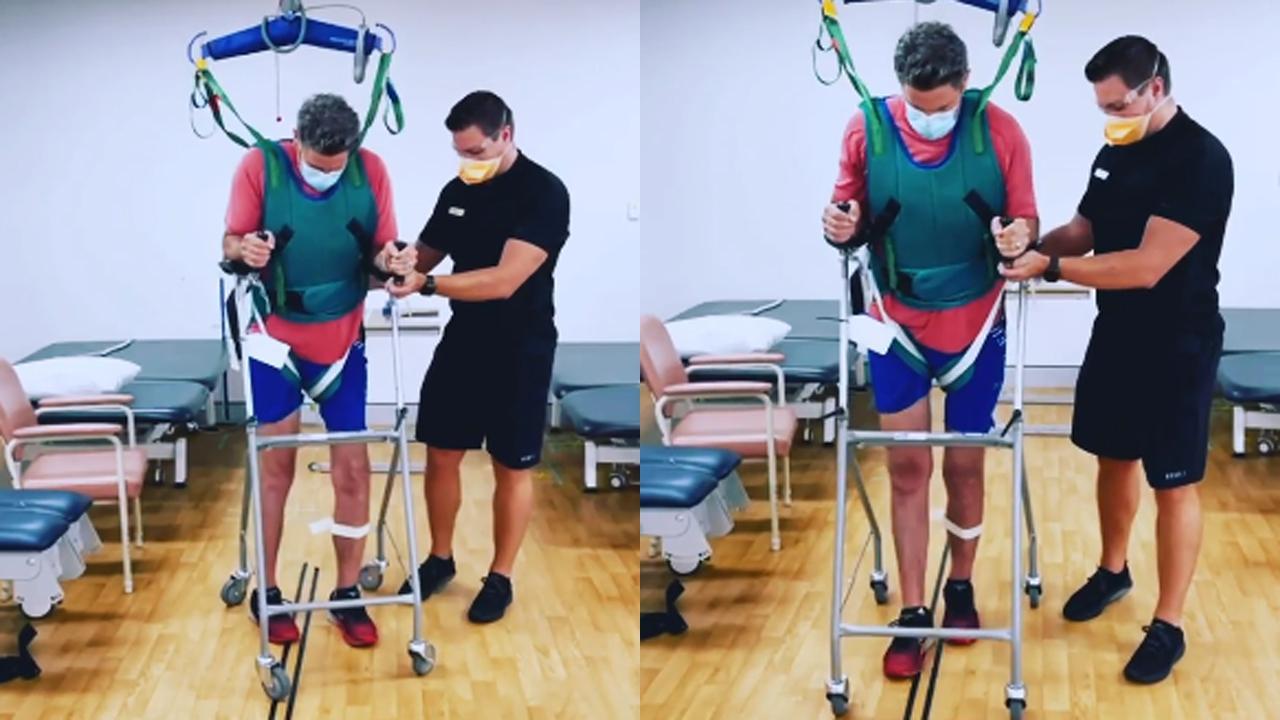 Watch video: Chris Cairns takes 'baby steps' after life-threatening surgeries