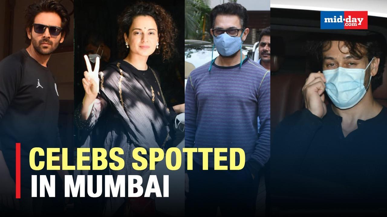 Aamir Khan, Tiger, Kartik, Janhvi, Gauahar and other celebs spotted in Mumbai