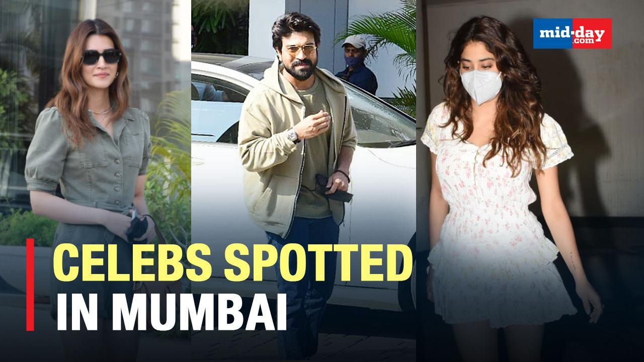Kriti, Janhvi, Ram Charan, John Abraham and Other Celebs Spotted In Mumbai