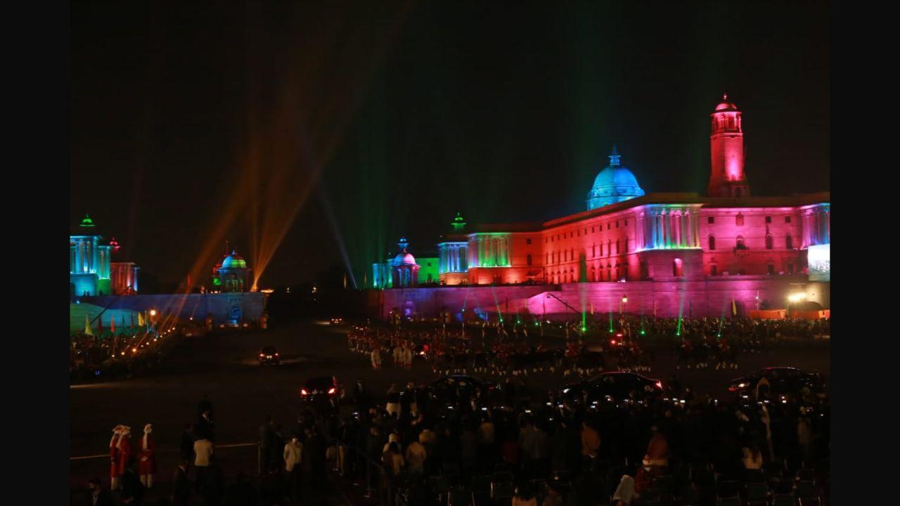 Beating Retreat ceremony: Delhi sky dazzles with 1,000 drones