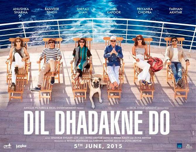 Dil Dhadakne Do (2015): Zoya Akhtar's 'Dil Dhadakne Do' (2015) is a story about a dysfunctional family that goes on a cruise tour with friends and family. The film depicts how the relationship between each family member takes a new turn as the story unfolds. Anil Kapoor, Ranveer Singh, Priyanka Chopra, Farhan Akhtar, Anushka Sharma and Shefali Shah played lead roles.