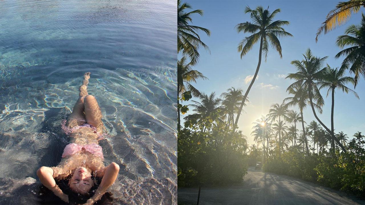 The actress shared some flawless pictures of herself in a swimsuit and also talked about experiencing gorgeous sunsets this year. Click here to see full gallery