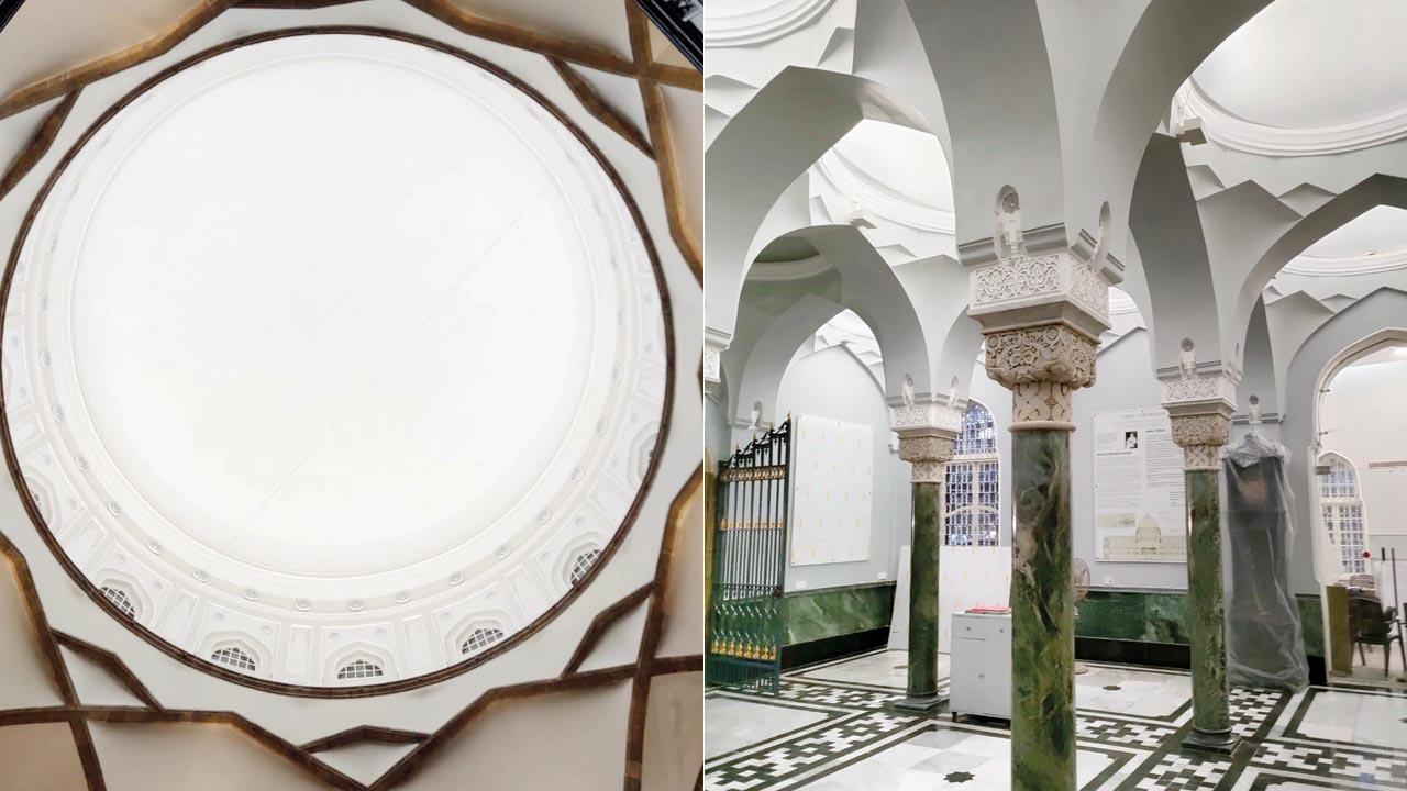 Pictures of the newly renovated dome of Prince of Wales at Chhatrapati Shivaji Maharaj Vastu Sangrahalaya