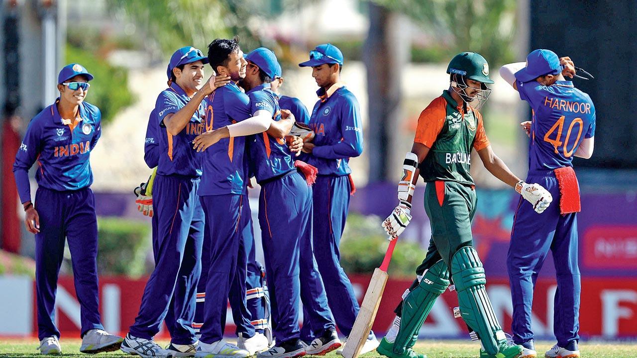 India Jrs bundle out B’desh for 111 in quarters