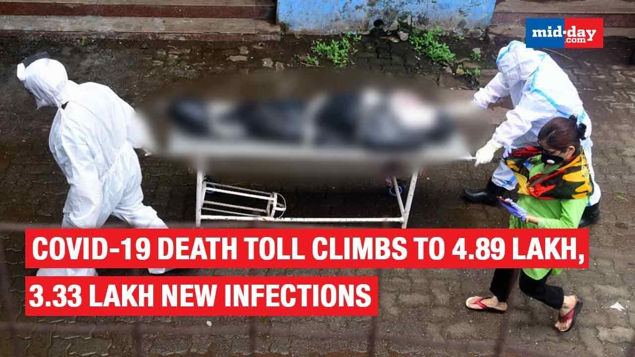 Covid-19 Death Toll Climbs To 4.89 Lakh, 3.33 Lakh New Infections