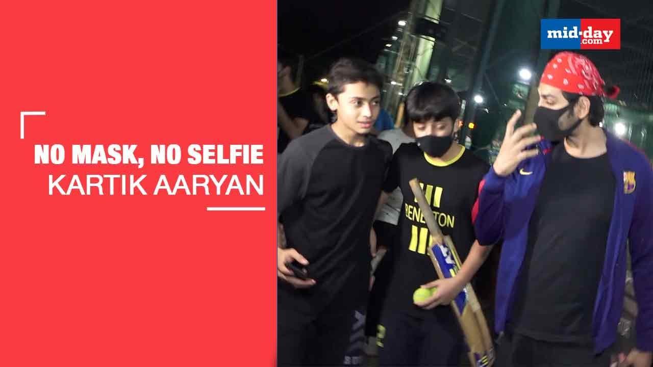 No Mask, No Selfie: Kartik Aaryan To Kids While Playing Football Match