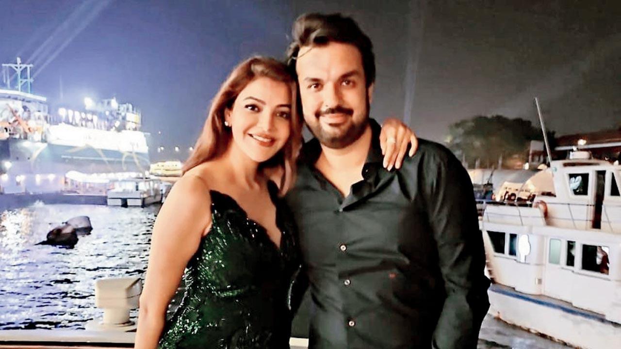 Kajal Aggarwal with husband Gautam Kitchlu