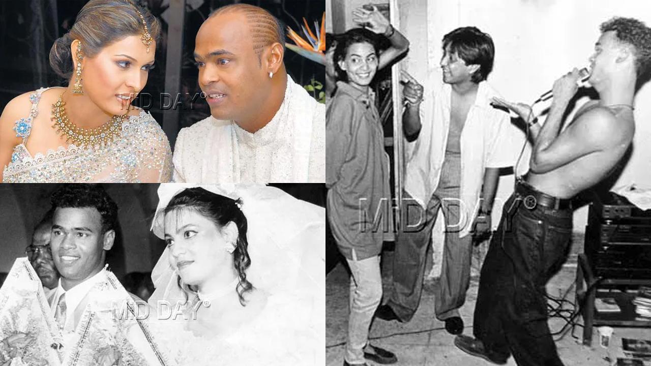 A collage of Vinod Kambli. Pictures/ mid-day archives