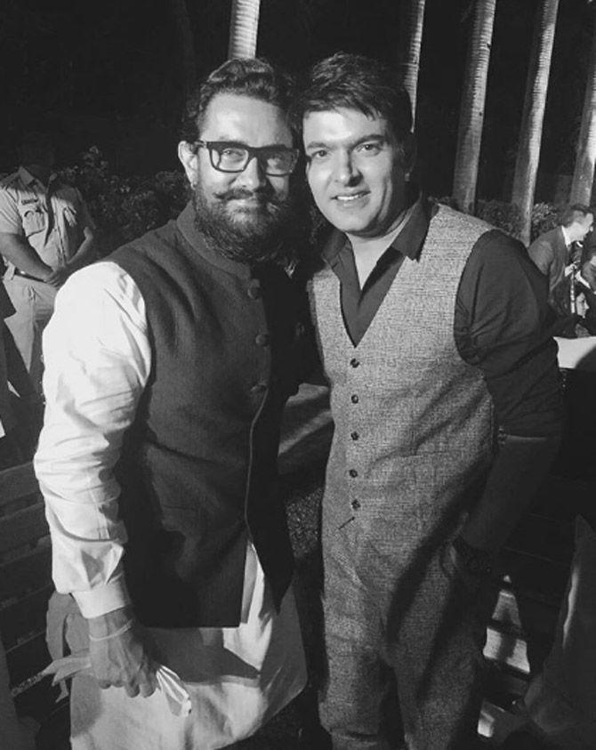 We take a look at some more candid pictures of Kapil Sharma:
Kapil Sharma's fan moment with Aamir Khan at the Dangal success party. He captioned the photo, '#aamirkhan #dangalsuccessparty #Fanmoment' [sic].