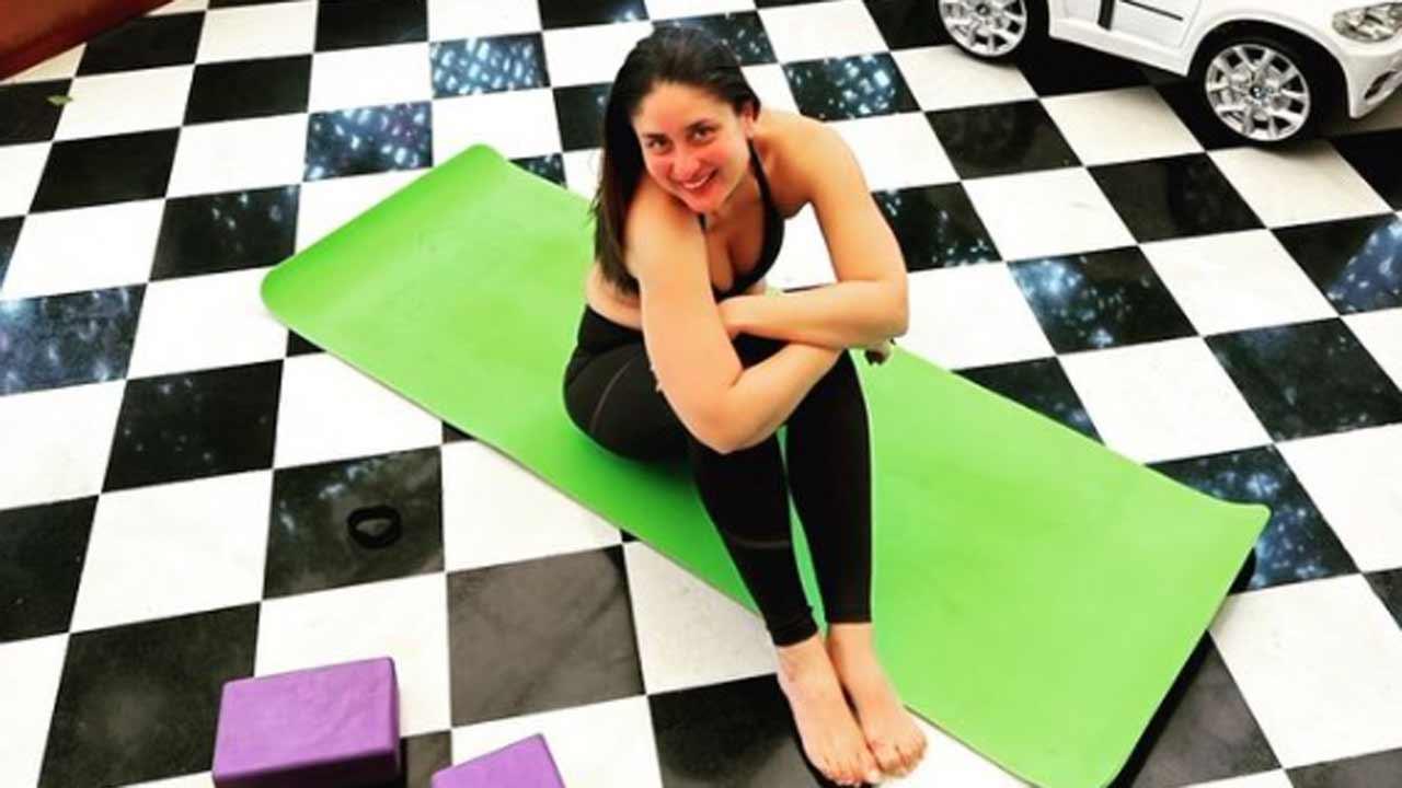 Kareena Kapoor Khan is back on her yoga mat at her favourite place - the terrace