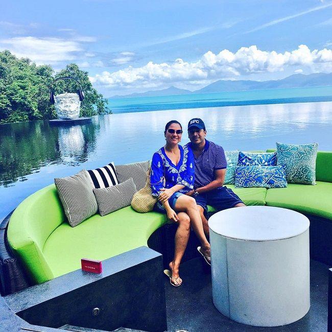 Lara Dutta and Mahesh Bhupathi celebrated their ninth wedding anniversary this year in February.
Pictured: Lara Dutta had shared this picture on June 7, 2017. It was a special day, which called for a celebration for the duo. 'Celebrating this incredible man!! 20 yrs to his first grand slam. 07/06/17.The 1st Grandslam for India and his birthday!!,' revealed Lara.