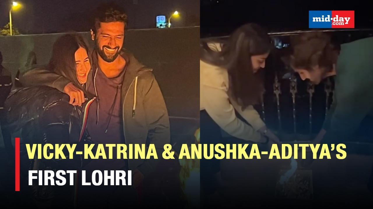 Watch Vicky Kaushal-Katrina Kaif & Anushka Ranjan-Aditya Seal’s First Lohri 