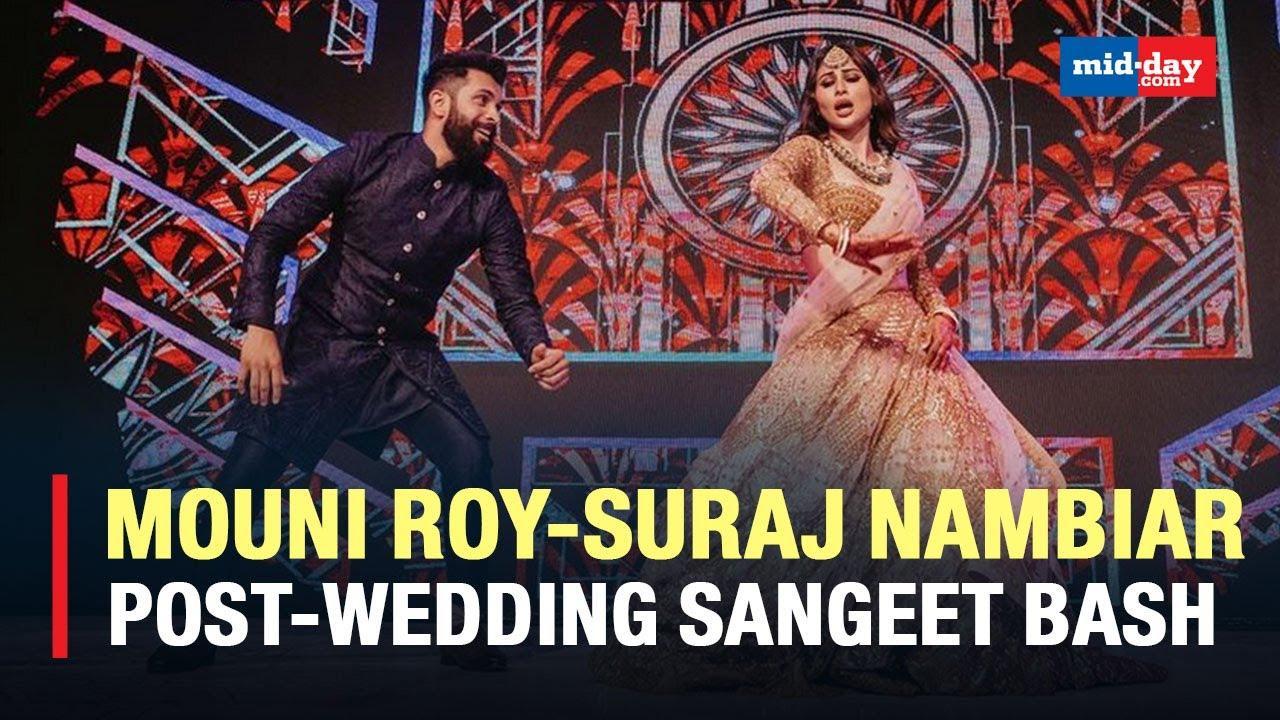Videos of Mouni Roy And Suraj Nambiar Post-Wedding Sangeet Ceremony Goes Viral