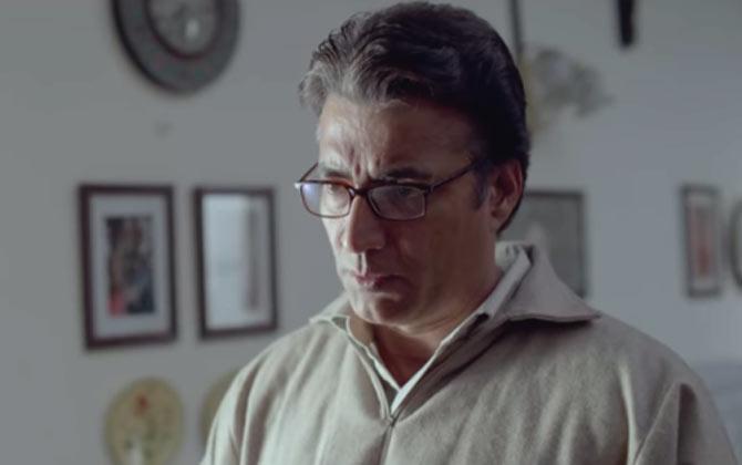 Narendra Jha as Dr Hilal Meer, Shahid Kapoor's on-screen father in Vishal Bhardwaj's 2014 adaptation of William Shakespeare's Hamlet, Haider. 'My career's high point was 'Haider'. It brought respectability in my career and some good offers too. 'Haider', in a way, established me as an interesting and, like they say, a commendable actor,' he was quoted saying in 2016.