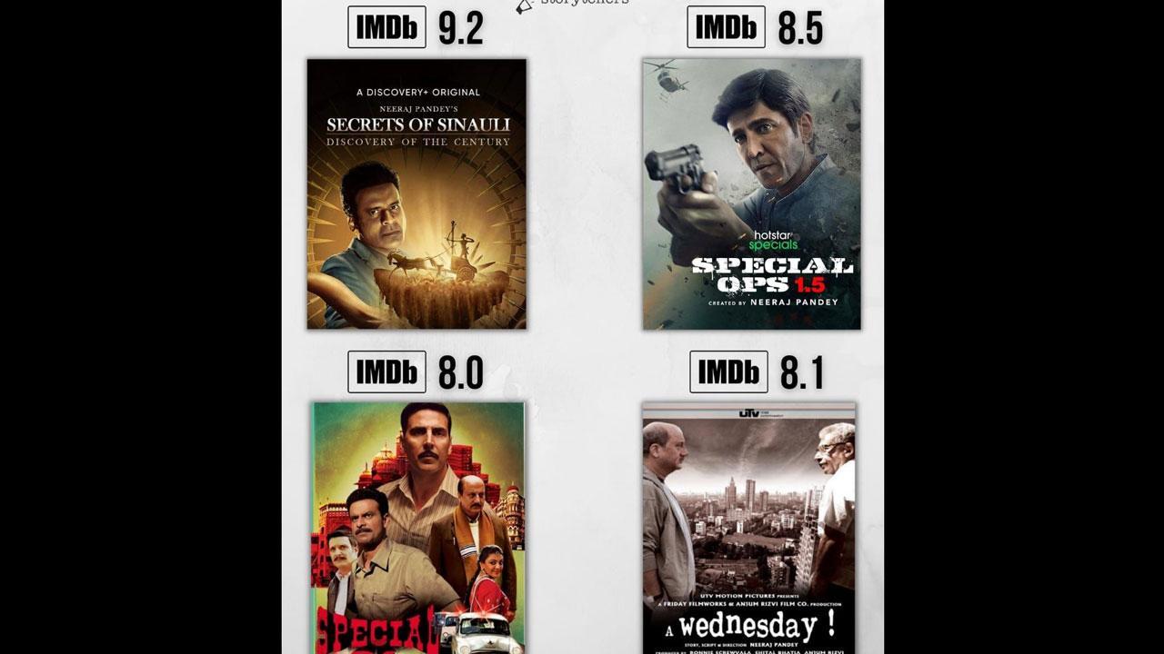How Neeraj Pandey's films and shows have managed impressive IMDb ratings