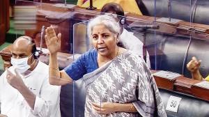 Finance Minister Nirmala Sitharaman. File Pic