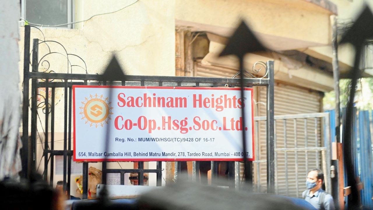 Sachinam Heights at Nana Chowk where the fire broke out on Jan 22