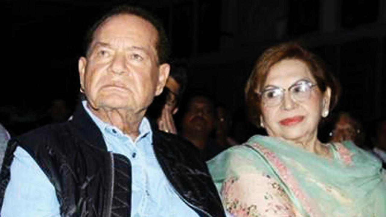 Helen with husband Salim Khan