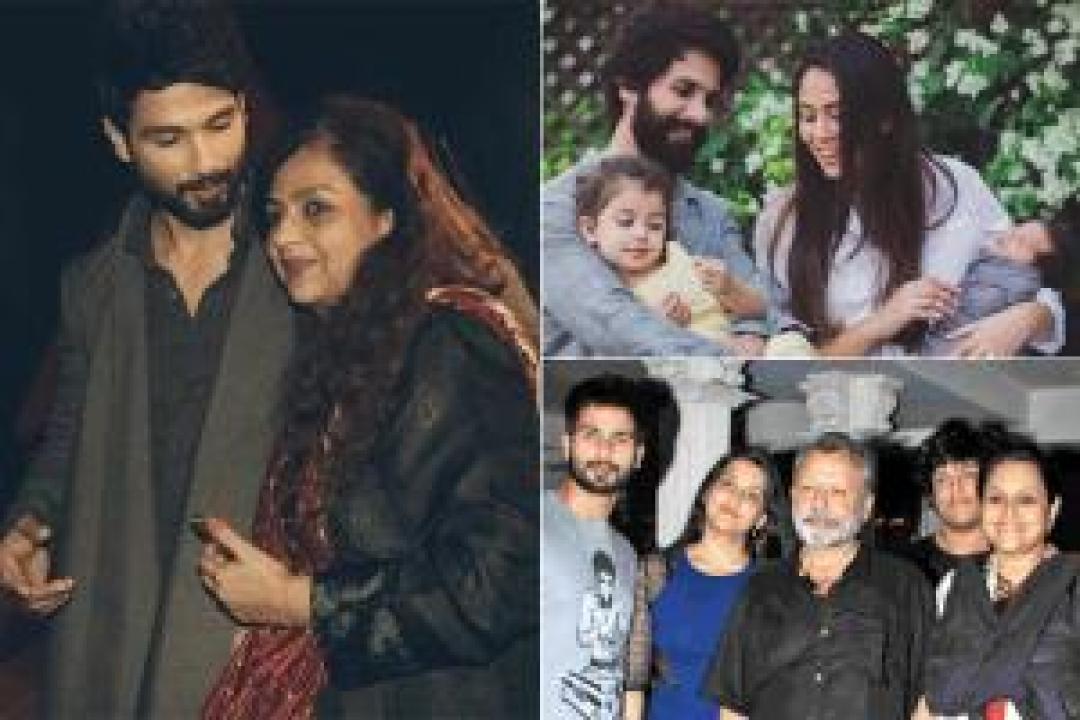 Family comes first! Shahid is a loving husband and a doting father