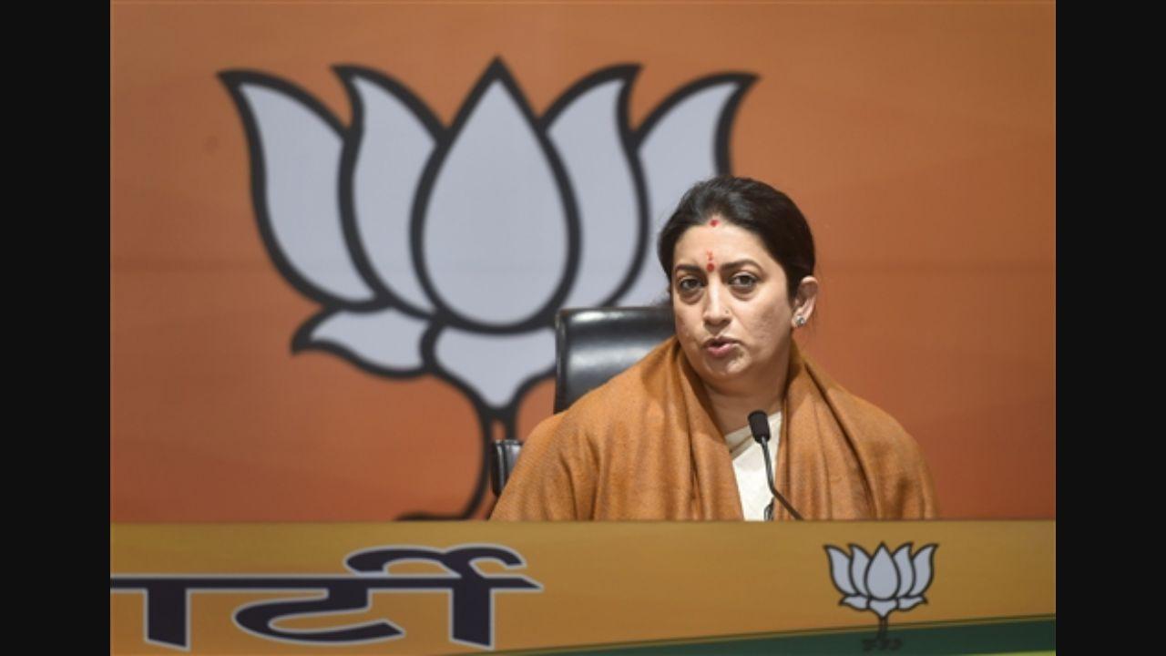 PM security breach: Smriti Irani slams Channi for briefing 'private citizen' Priyanka Gandhi on the matter