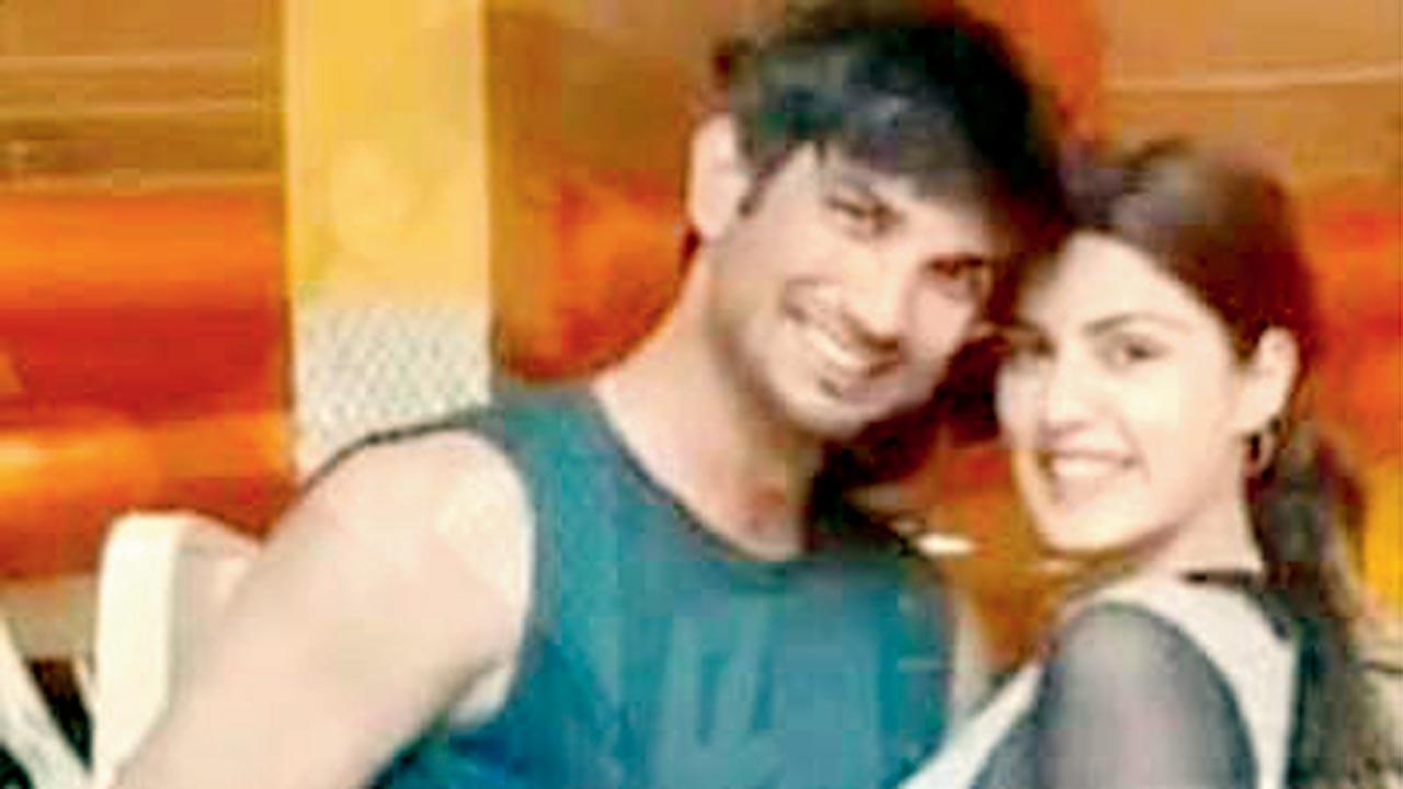 Late Sushant Singh Rajput and Rhea Chakraborty