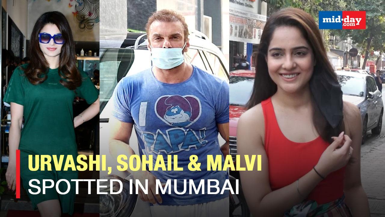 Urvashi Rautela, Malvi Malhotra & other celebs spotted on the streets of Mumbai