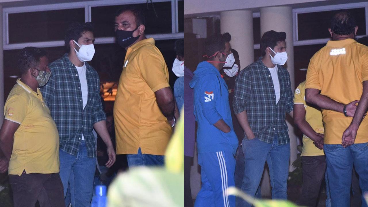 The actor was clicked along with members of his team at Lilavati Hospital today evening. His driver's name was Manoj, who breathed his last as he passed away after a heart attack. Click here to see full gallery
