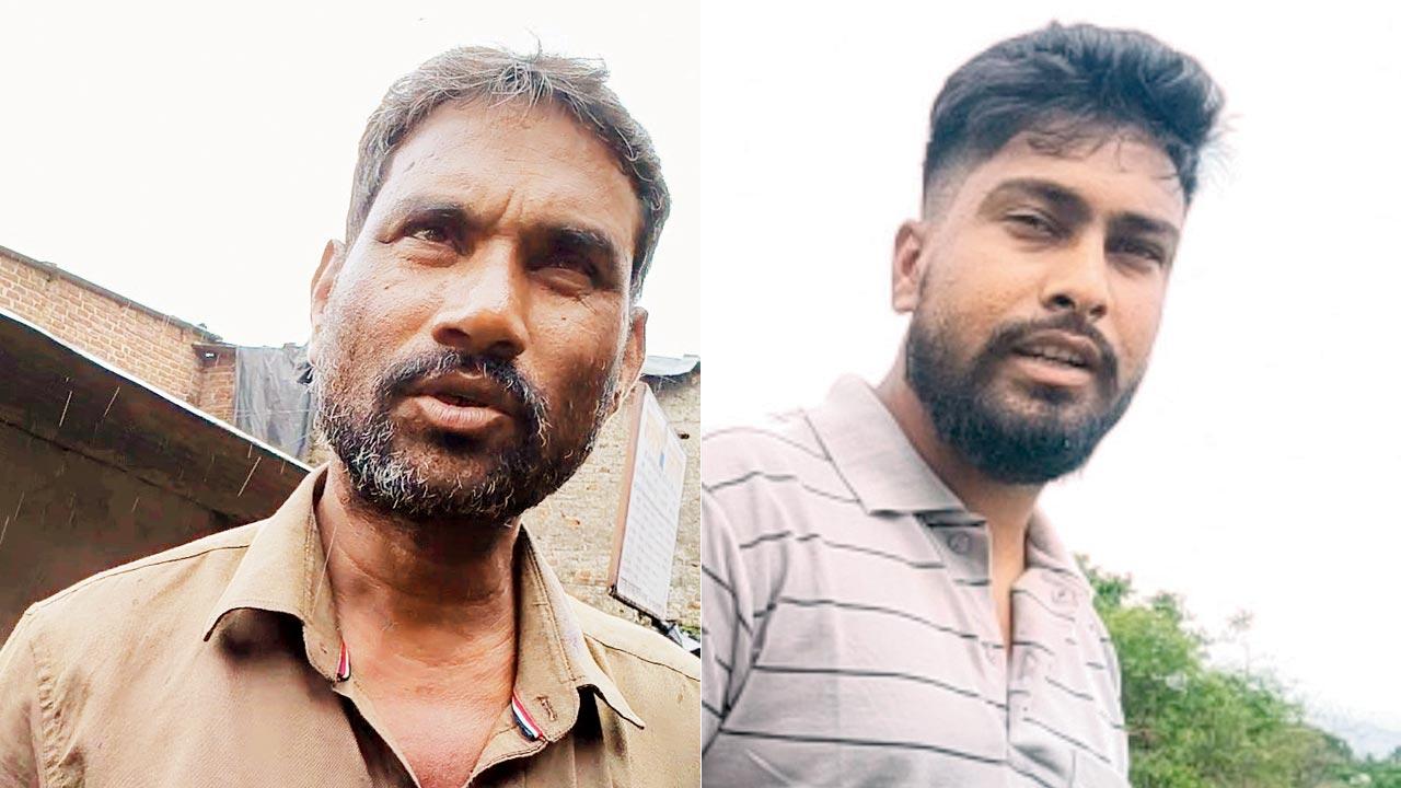 Madhav, an agent from Gokul Nagar in Kandivli East; (right)  Ankit Singh, one of the owners of Aarohi Realty in Vasai