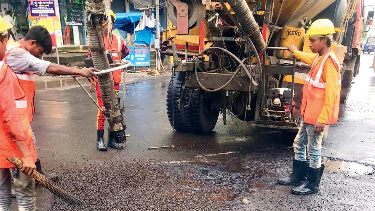 A JetPatch machine being used. File pic