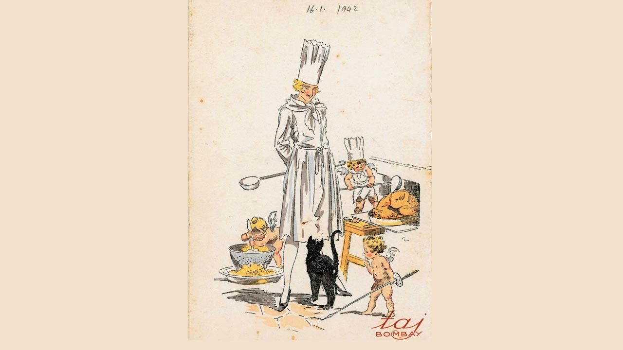 Old menus from the Taj Mahal Palace & Towers archive, including one that showcases a dinner and cabaret evening and another one that’s a New Year’s Eve special for the year 1943