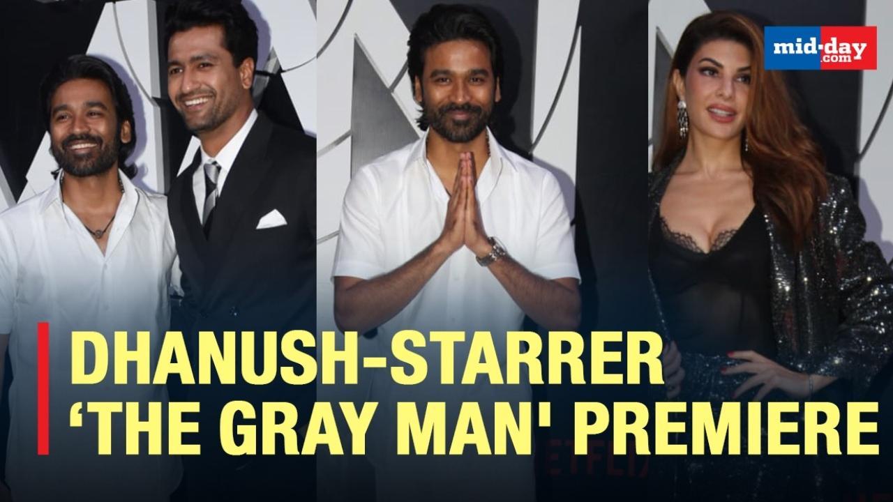 Dhanush, Vicky Kaushal, Jacqueline Attend The Premiere Of 'The Gray Man'