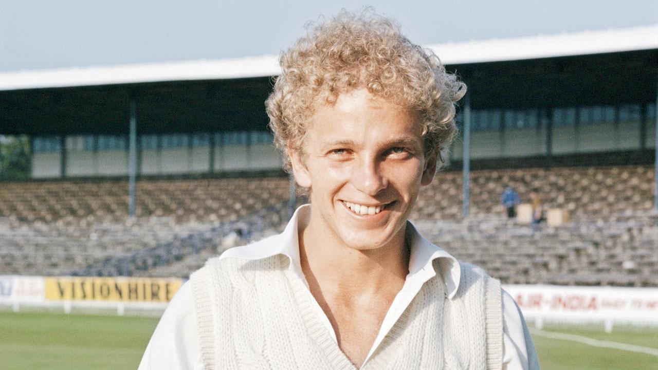 England’s David Gower after the Birmingham Test against India at Edgbaston on July 16, 1979. Pic/Getty Images