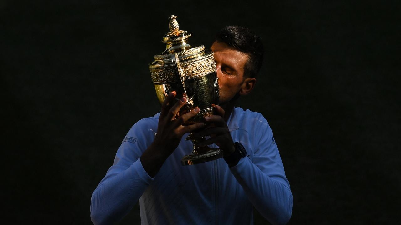 Novak's 21 Grand Slams consist of 9 Australian Opens, 2 French Opens, 7 Wimbledon titles, and 3 US Opens