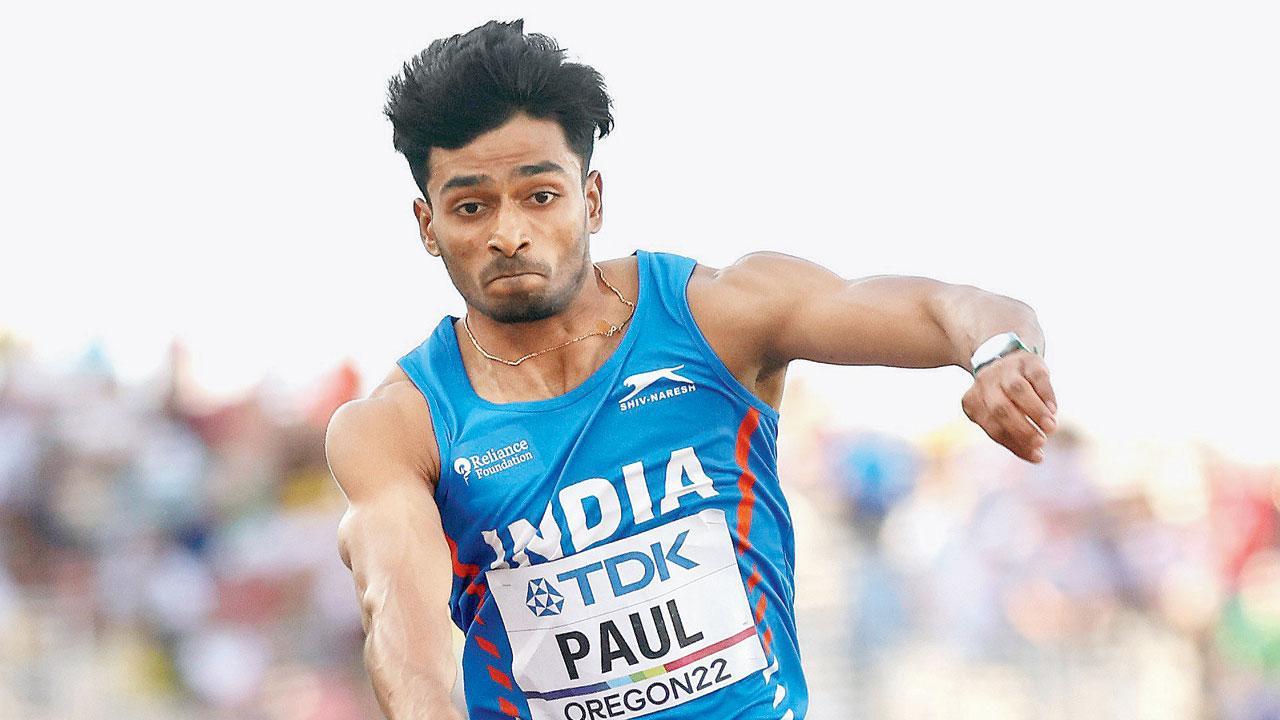 Eldhose Paul become first Indian to reach triple jump final