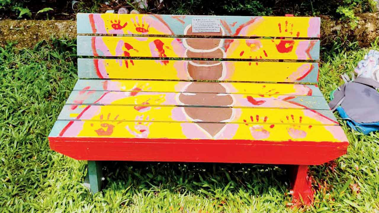 Upcycled bench