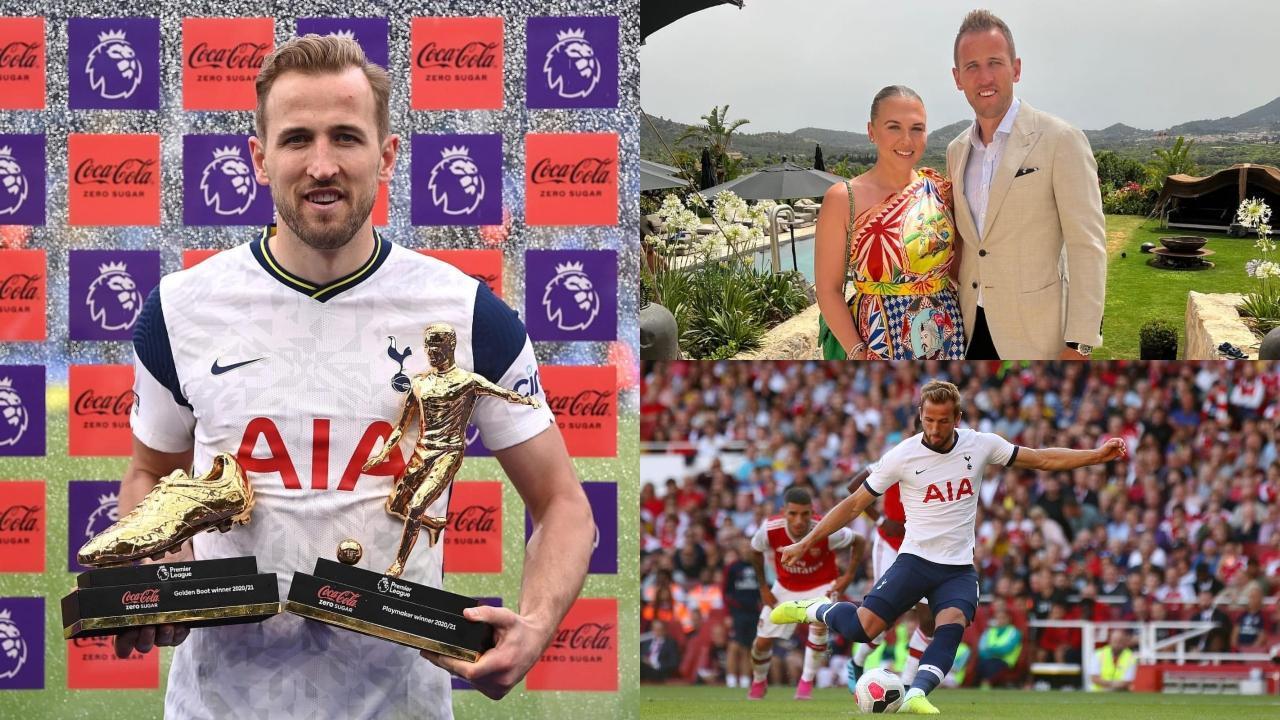 A collage of Harry Kane
