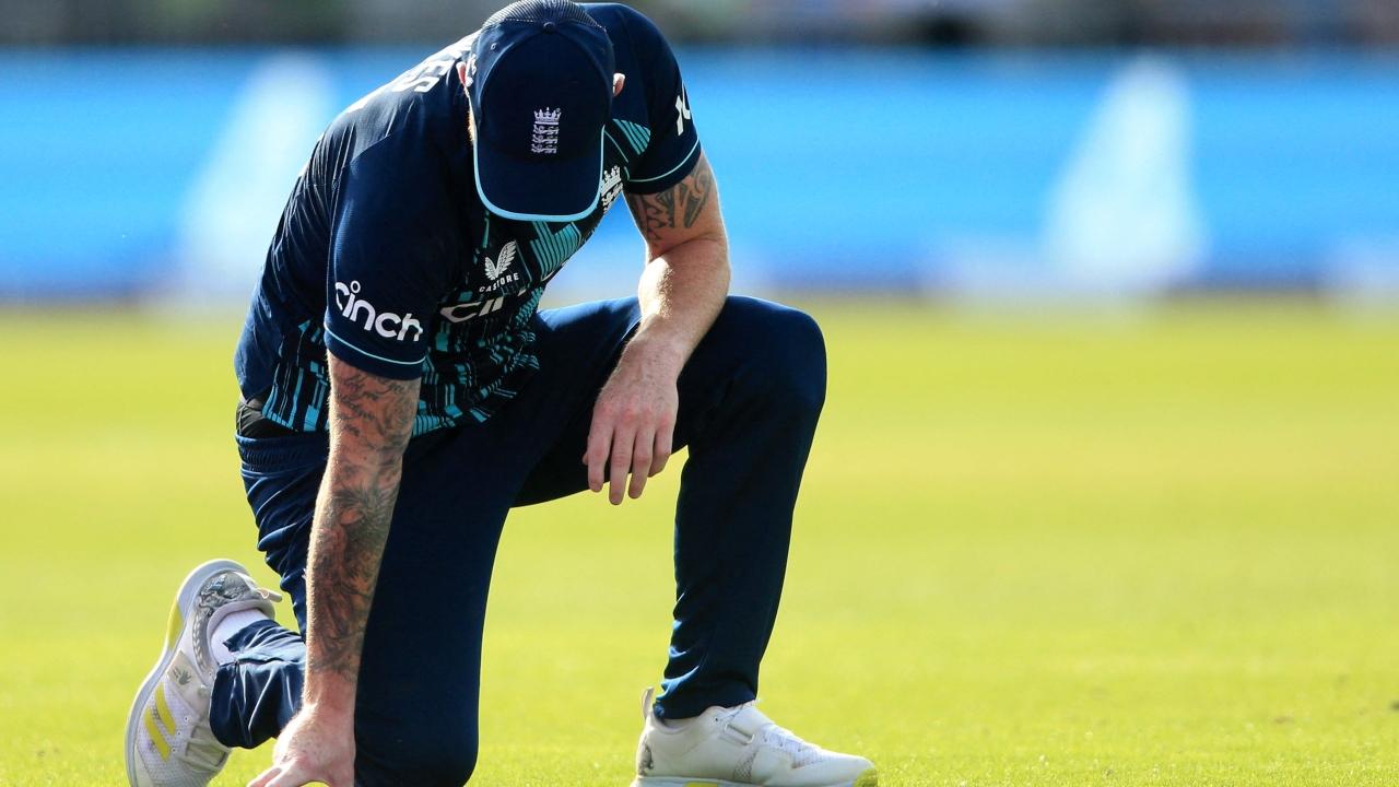 England's star player Ben Stokes looks dejected upon losing the series 2-1