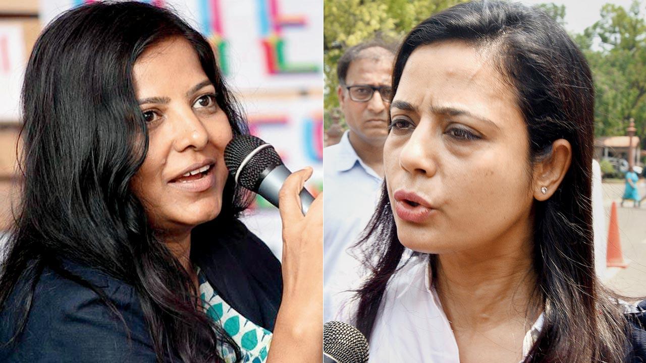 Leena Manimekalai; (right) Mahua  Moitra. Pic/Getty Images