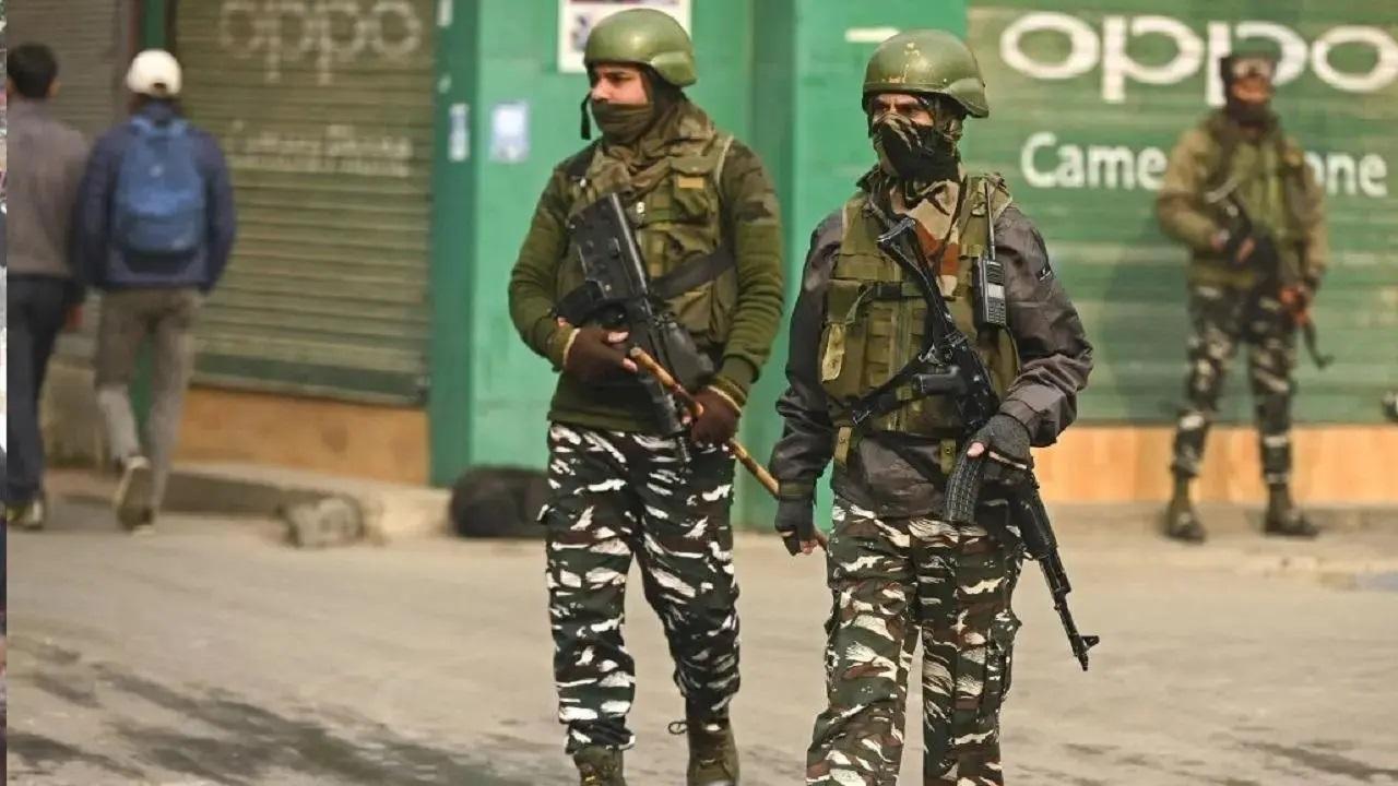 Six sticky bombs among arms cache recovered from a terrorist hideout in J-K