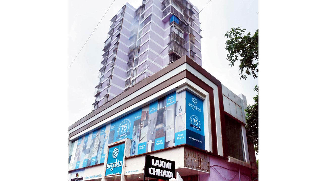 Laxmi Chhaya building, after being redeveloped. Pic/Nimesh Dave