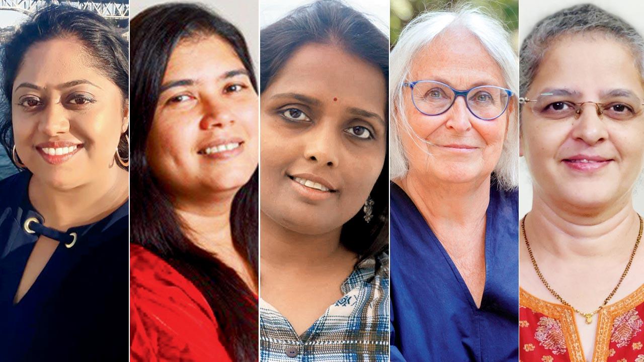 Prathima Manohar, ElsaMarie D’silva, Deepa Pawar, Eva Kail. Pic/Jana Madzigon; Anuprita Dixit
