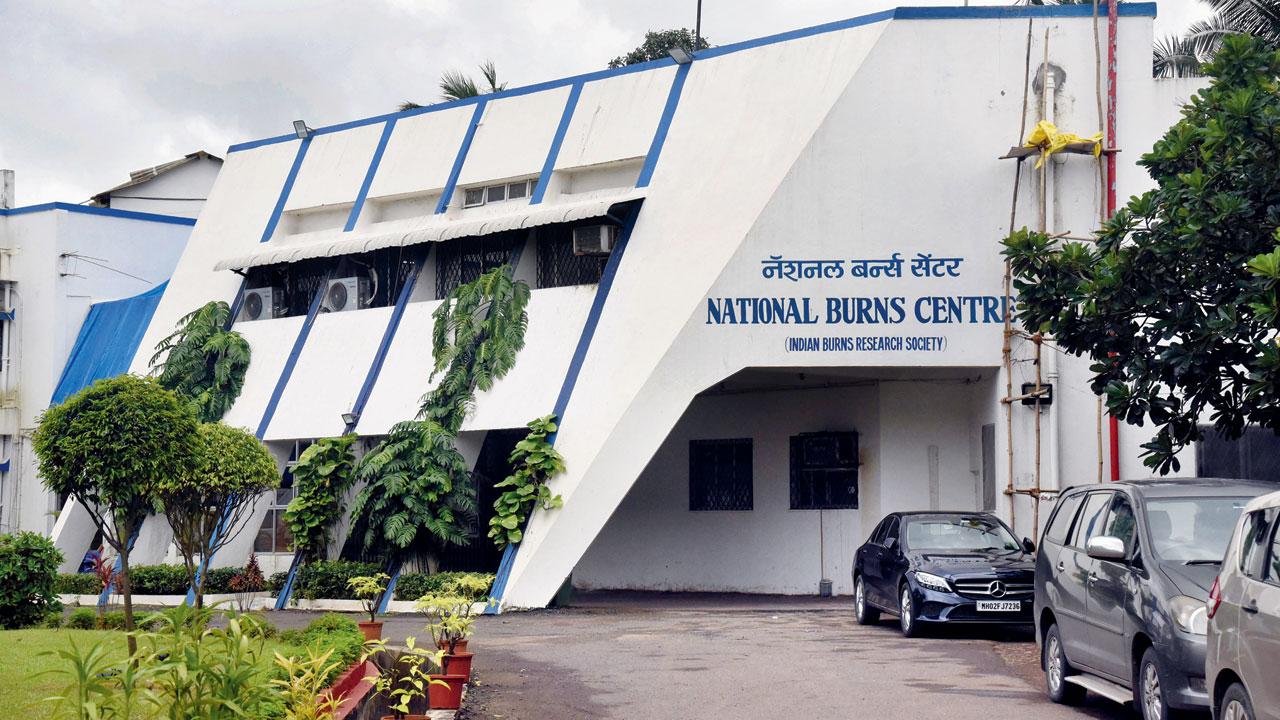 The National Burns Centre at Airoli’s Sector 13. Pics/Sameer Markande