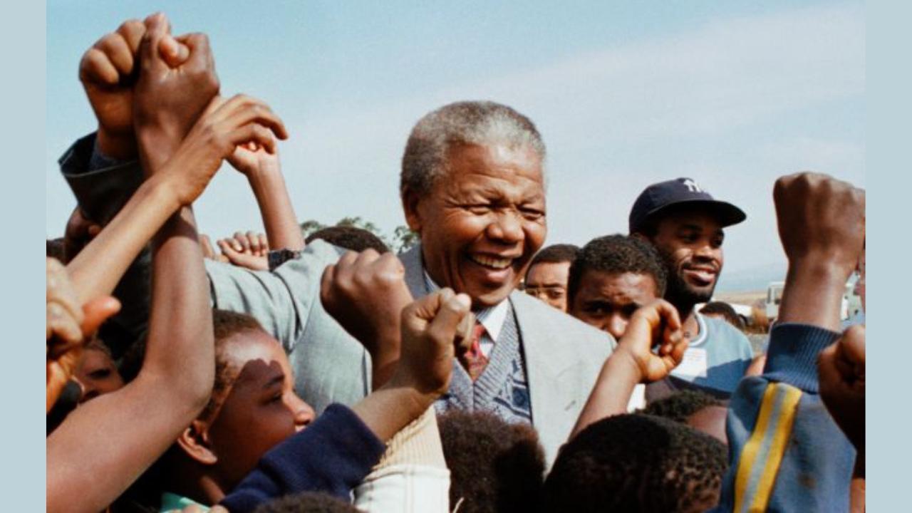 People's leader Nelson Mandela. Image credit: AFP